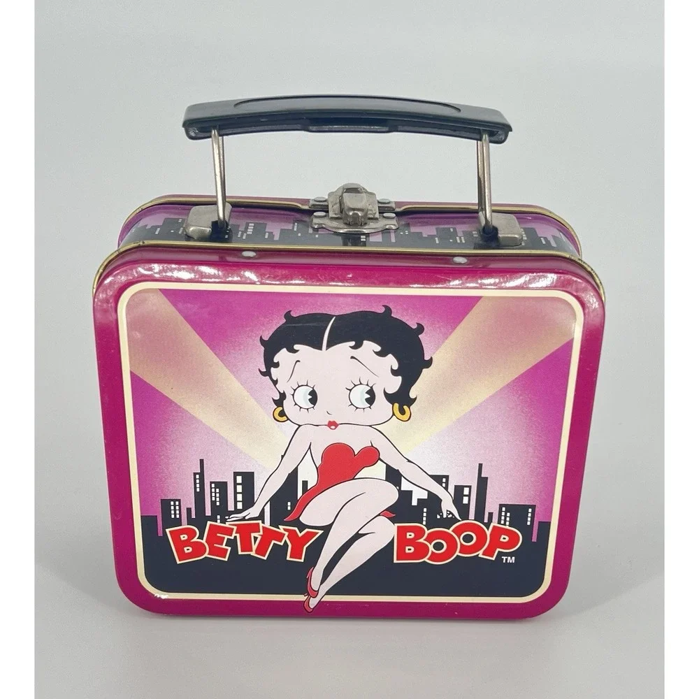 Vintage '97 Classic Betty Boop Light Switch Cover & Spotlight Metal Lunchbox Set - Picture 6 of 12